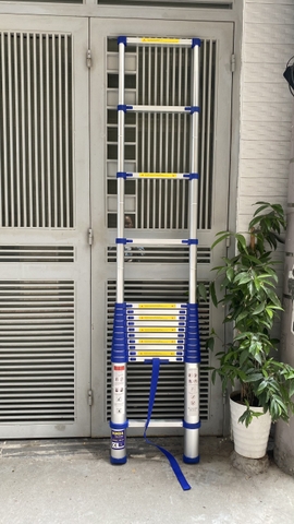 Thang nhôm rút gọn đai xanh NiNDA NK-50 cao 5m