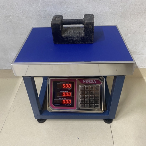 Cân ghế điện tử NiNDA AD6 tải trọng 100kg/20g, cân phế liệu, kim khí, nông sản