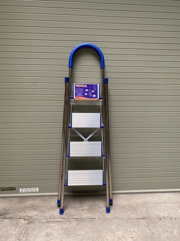 Thang ghế gia đình NiNDA loại 4 bậc, khung inox chắc chắn