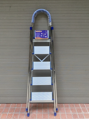 Thang ghế gia đình NiNDA loại 5 bậc, khung inox chắc chắn