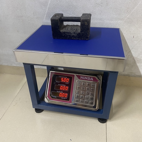 Cân ghế điện tử NiNDA AD6 tải trọng 150kg/20g, cân phế liệu, kim khí, nông sản