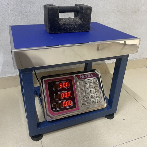 Cân ghế điện tử NiNDA AD6 tải trọng 60kg/20g, cân phế liệu, kim khí, nông sản