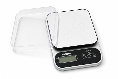 Cân tiểu ly nhà bếp NINDA SN806 5kg/0,5g độ Tặng kèm pin 3A độ chính xác cao dùng cho nhà bếp, quán ăn