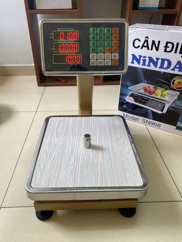 Cân bàn điện tử tính tiền NiNDA tải 60kg/10g
