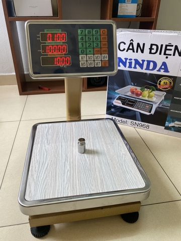 Cân bàn điện tử tính tiền NiNDA tải 60kg/10g