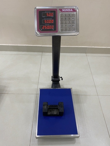 Cân bàn điện tử NiNDA A6 tải trọng 150kg/20g, cân phế liệu, kim khí, nông sản