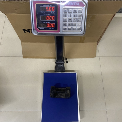 Cân bàn điện tử NiNDA A6 tải trọng 150kg/20g, cân phế liệu, kim khí, nông sản