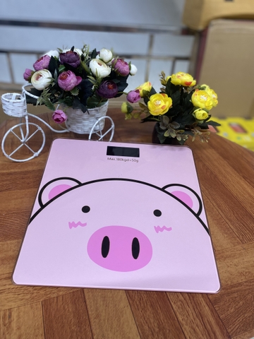 Cân sức khỏe điện tử heo hồng