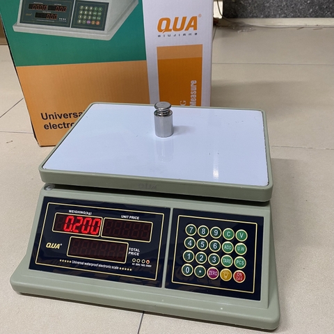 Cân điện tử tính tiền NiNDA QUA 832 chống nước tải 30kg/1g