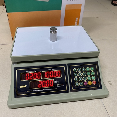 Cân điện tử tính tiền NiNDA QUA 832 chống nước tải 30kg/1g