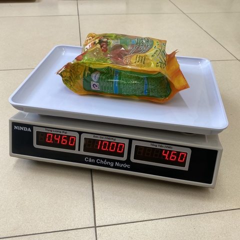 Cân điện tử tính tiền NiNDA SN863 chống nước tải 30kg/5g, cân thủy hải sản, thực phẩm đông lạnh