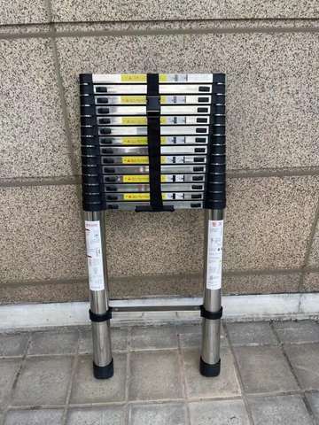 Thang inox rút đơn NiNDA 4m4