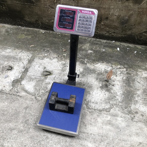 Cân bàn điện tử NiNDA A6 tải trọng 100kg/20g, cân phế liệu, kim khí, nông sản