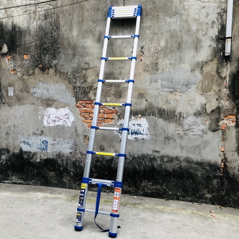 Thang nhôm rút gọn NiNDA NK-41 đai xanh cao 4m1