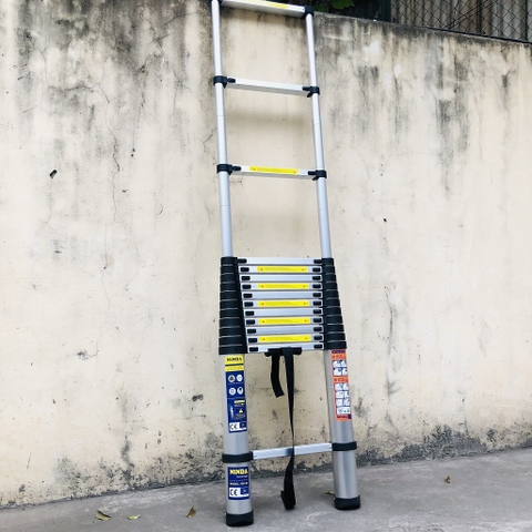 Thang nhôm rút gọn đai đen NiNDA ND-50 cao 5m