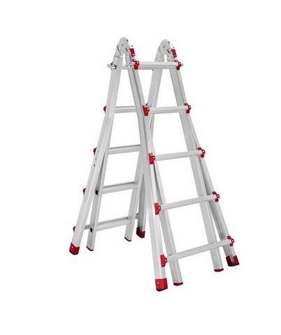 Thang nhôm chữ A rút lồng NiNDA ND-RL05, chữ A cao tối đa 2,47m