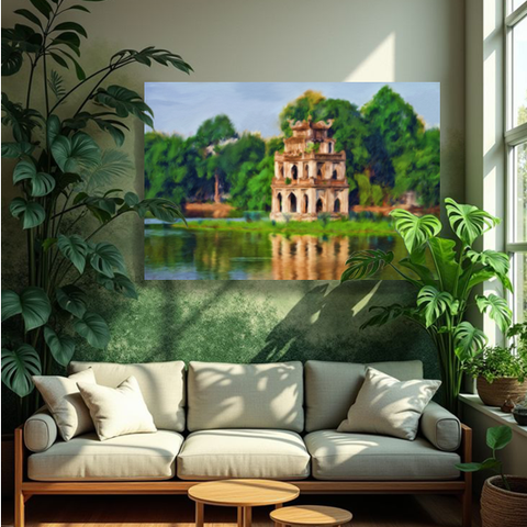 Tháp rùa - Hồ Hoàn kiếm