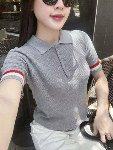 A348- Áo lem Thom tay viền 3 màu hàng Quảng Châu