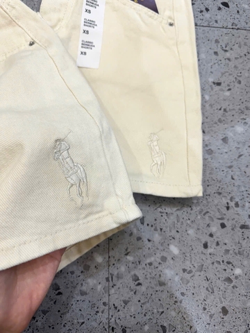 QUAN036- Quần JEANS đùi màu trắng full tem nhà máy