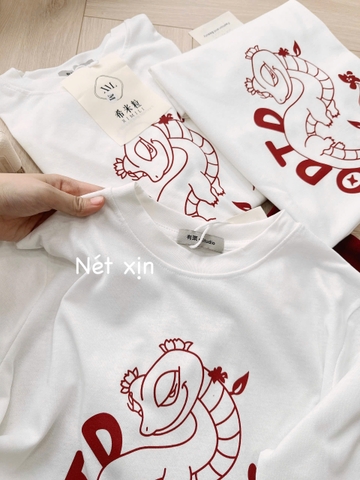 ☘️SET484-SET BỘ CV ĐỎ mix áp coton trắng in rông