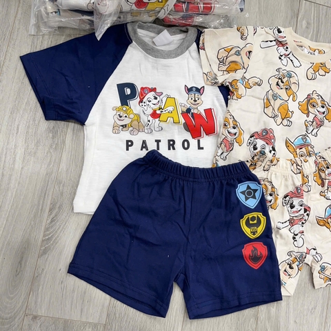 CB217- Combo 2 bộ CHÓ CỨU HỘ chất cotton trẻ em