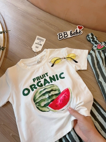 BT559- Bộ cotton/váy dưa hấu chất cotton mát