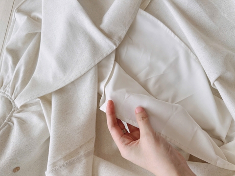 Dam177- Váy lien dài cúc dọc thân túi hông