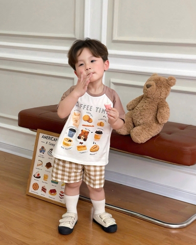BT891- Bộ cotton mặc nhà 4 màu