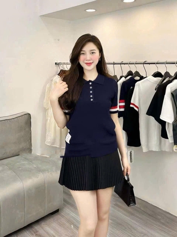 A348- Áo lem Thom tay viền 3 màu hàng Quảng Châu