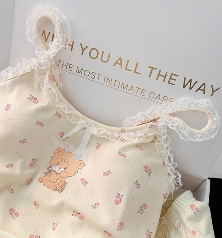 Set876- Bộ 2 dây mặc nhà cộc có sẵn đệm ngực CÓ SIZE LỚN