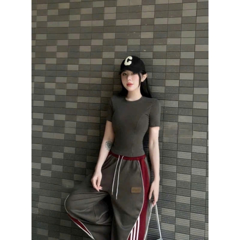 SET263-Set bộ body phối áo cotton mix quần chất mì dày dặn