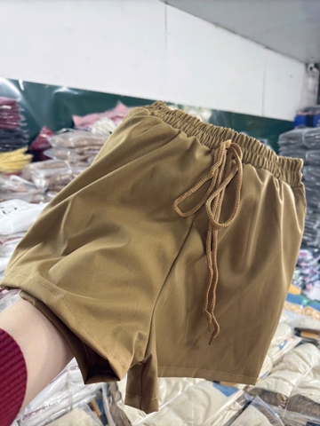 SET493-Bộ cộc  nữ áo thun suông Gc phối quần nỉ cộc