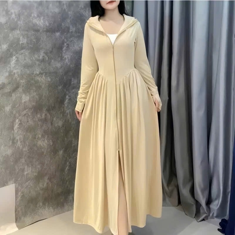 A285-Đầm chống nắng xoè liền 2 lớp ,mũ to dài chuẩn 120cm 5 màu