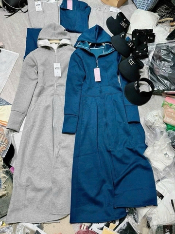 A262- Áo nắng dáng dài 120cm chất Cotton Umi 8 màu mũ chùm S 43-52kg  ,M 52-57kg , L 57-62kg