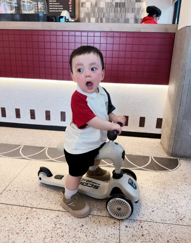 BT305-Bộ áo polo phối tay mix quần jeans bé trai chất mềm