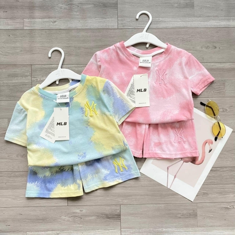 BT007- Bộ thun loang thêu tag ngực 3 tem