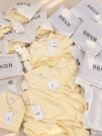 A785-Áo polo dài tay vàng hãng Bnbb đủ túi mác