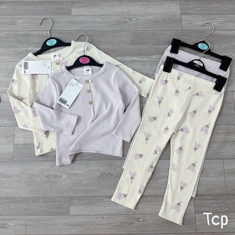 CB040- Combo 2 bộ viền thêu trắng tím trẻ em VNxK