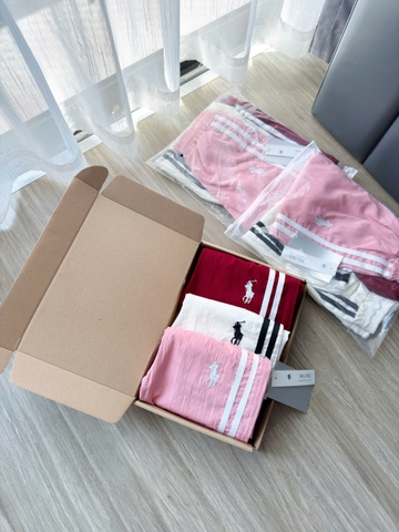 CB400-Combo 3 quần  gió tông hồng ch bé gái bo ống cạp chun co dãn