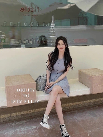 SET194- Sét áo sát nách 2 lớp mix kèm CV ly 2 màu