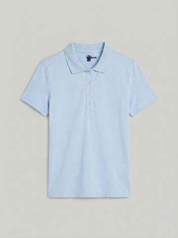 A628-Áo polo XANH thêu ngực hàng nhà máy đủ tem