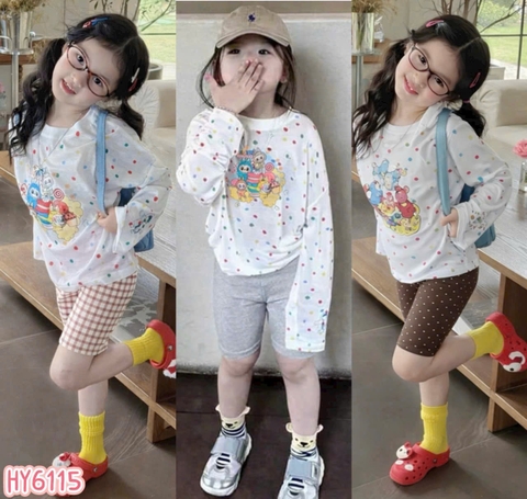 BT866-ComBo 4 quần legging cộc cho bé gái 8-26kg