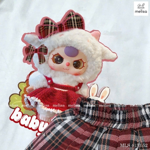 SIZE ĐẠI -BT248-SET áo BB3 mix CV kẻ bé gái có lót quần