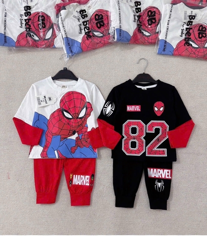 CB183-Combo 2 bộ nhện Đỏ Đen 82 chất zip loại đẹp