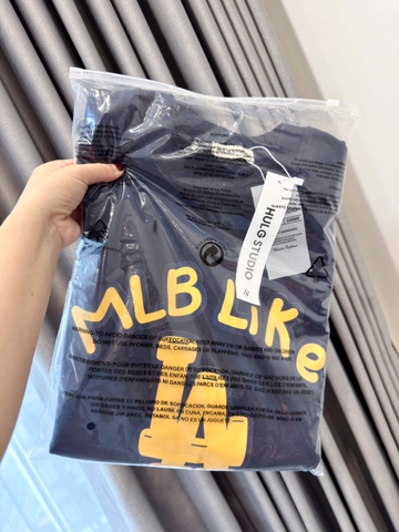 SET906-SEt áo thể thao MLB xanh than chữ vàng