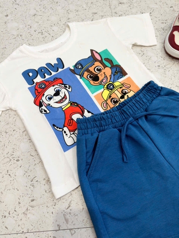 BT327- Bộ CỨU HỘ quần than cạp chun ao cotton mát