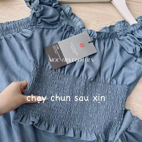 SeT982-set bồ giấy màu xanh CV mid chạy chun form thiết kế