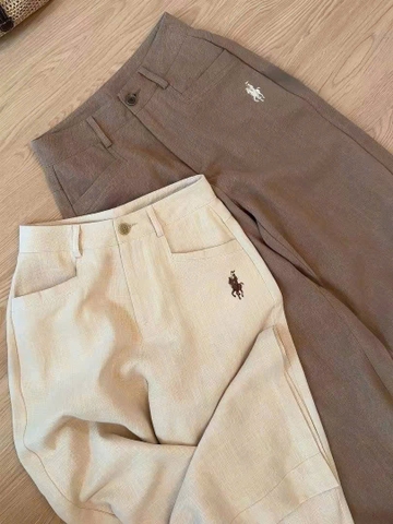 QUAN115-Quần kaki suông 2 màu nâu be