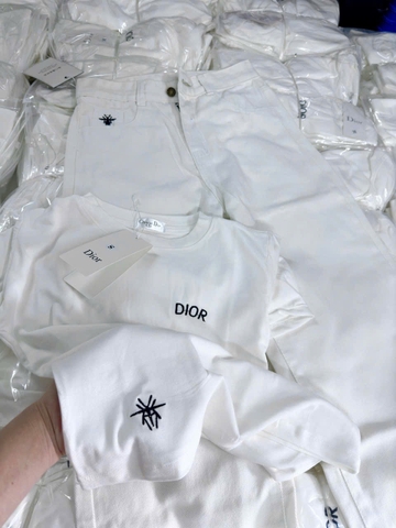 SET473-  SET ĐI Ò NGUYÊN CÂY màu trắng thêu tag