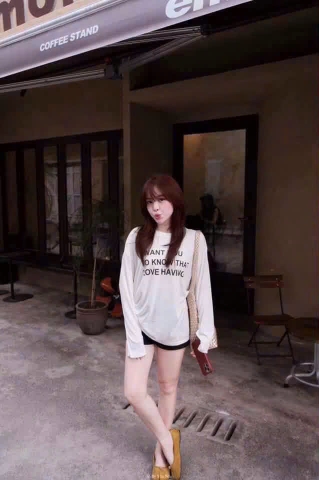 a662-Áo thun giấy trắng dài i want you